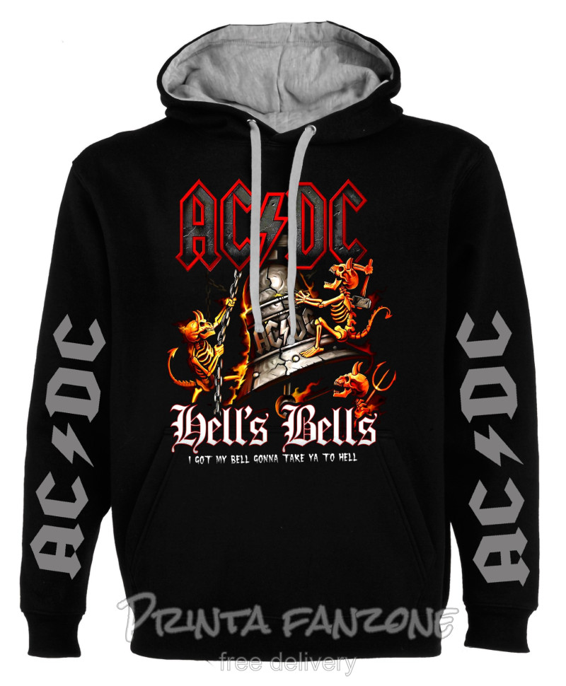 HOODIES AC DC, Hells bells, men's sweatshirt, hoodie, Premium quality